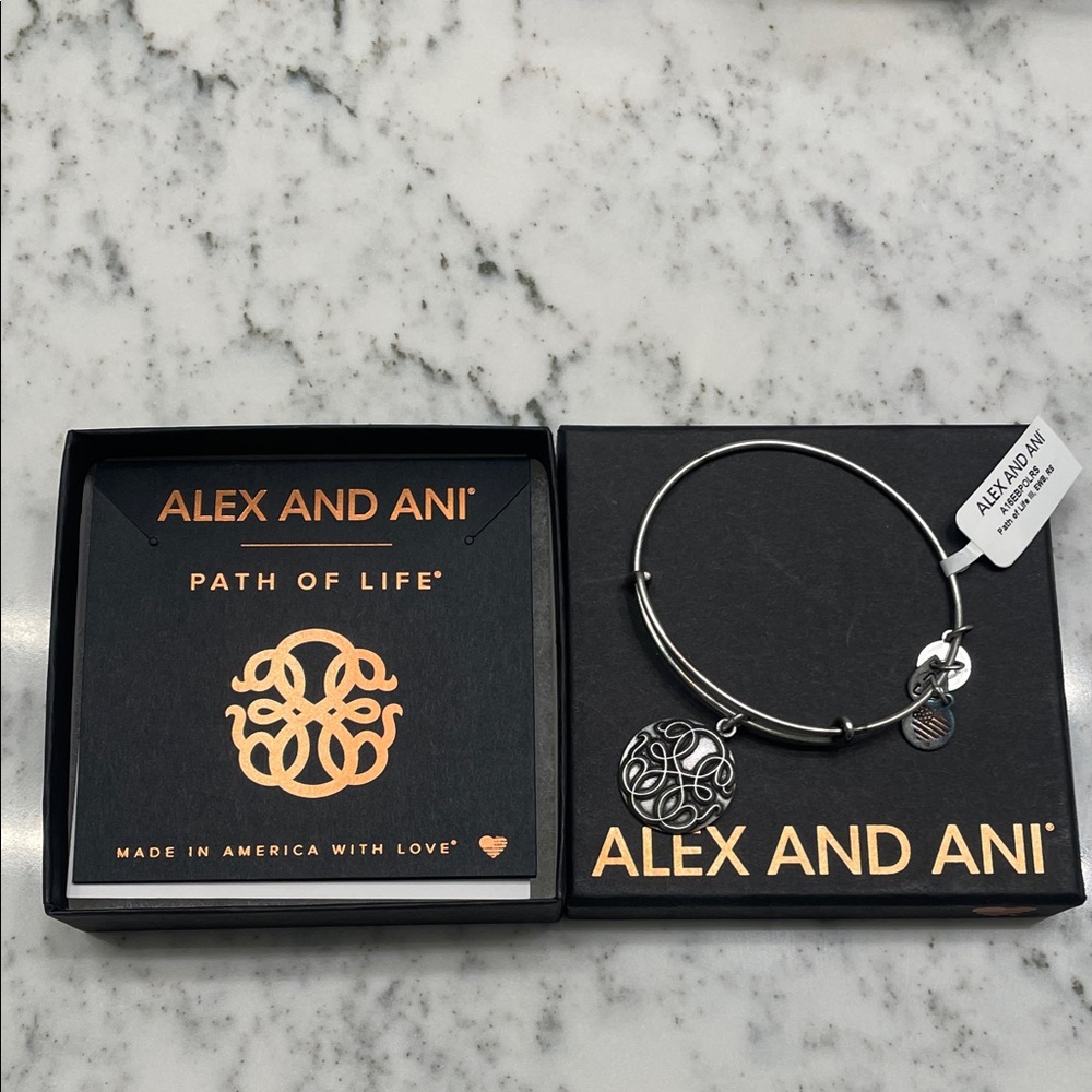 Alex and Ani Silver Charm Bracelet